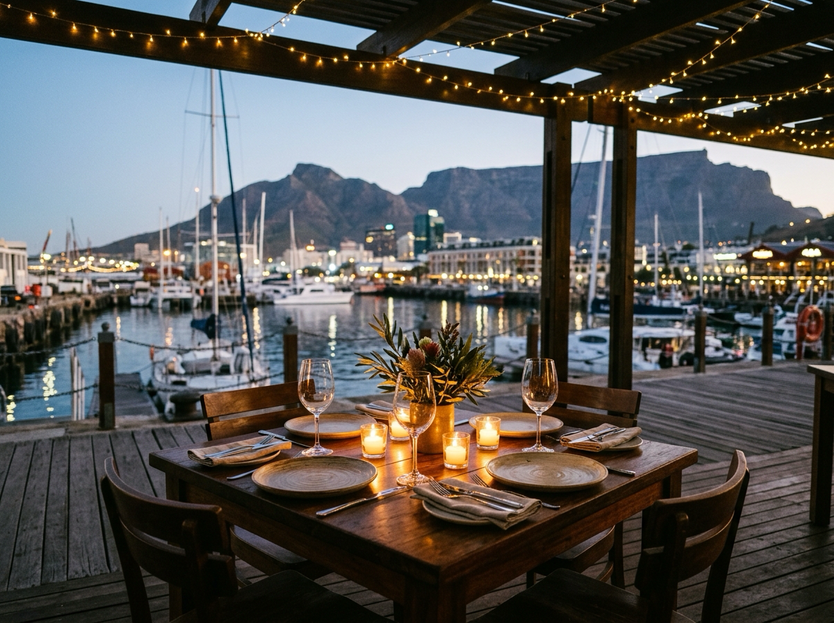 A table set for the evening
