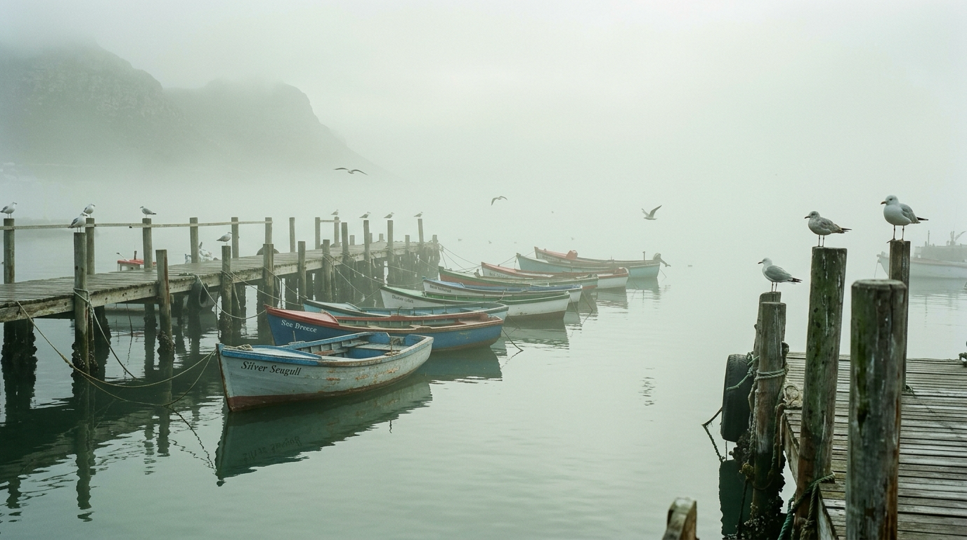 Kalk Bay in the mist